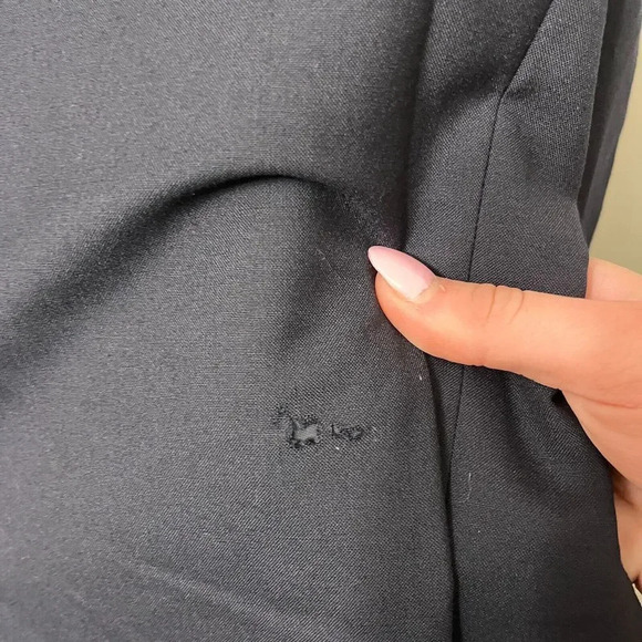 Ardsley Men Navy Blue Blazer 44R Single Breast Wool Blend Sport Coat Gold Button - Picture 5 of 8